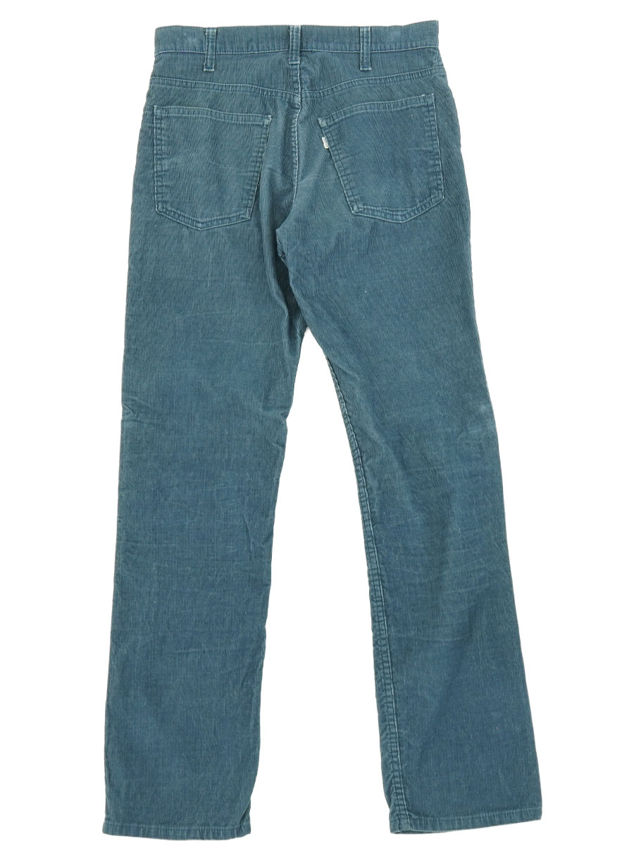 80'S LEVI'S 519 CORDUROY PANTS SLATE BLUE (SIZE.W32 L32)　