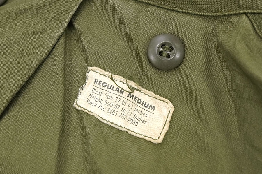 60's U.S.ARMY M-65 フィールドジャケット 1st エポレットなし 表記