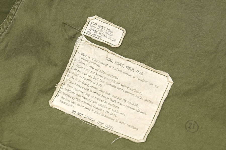 60's U.S.ARMY M-65 フィールドジャケット 1st エポレットなし