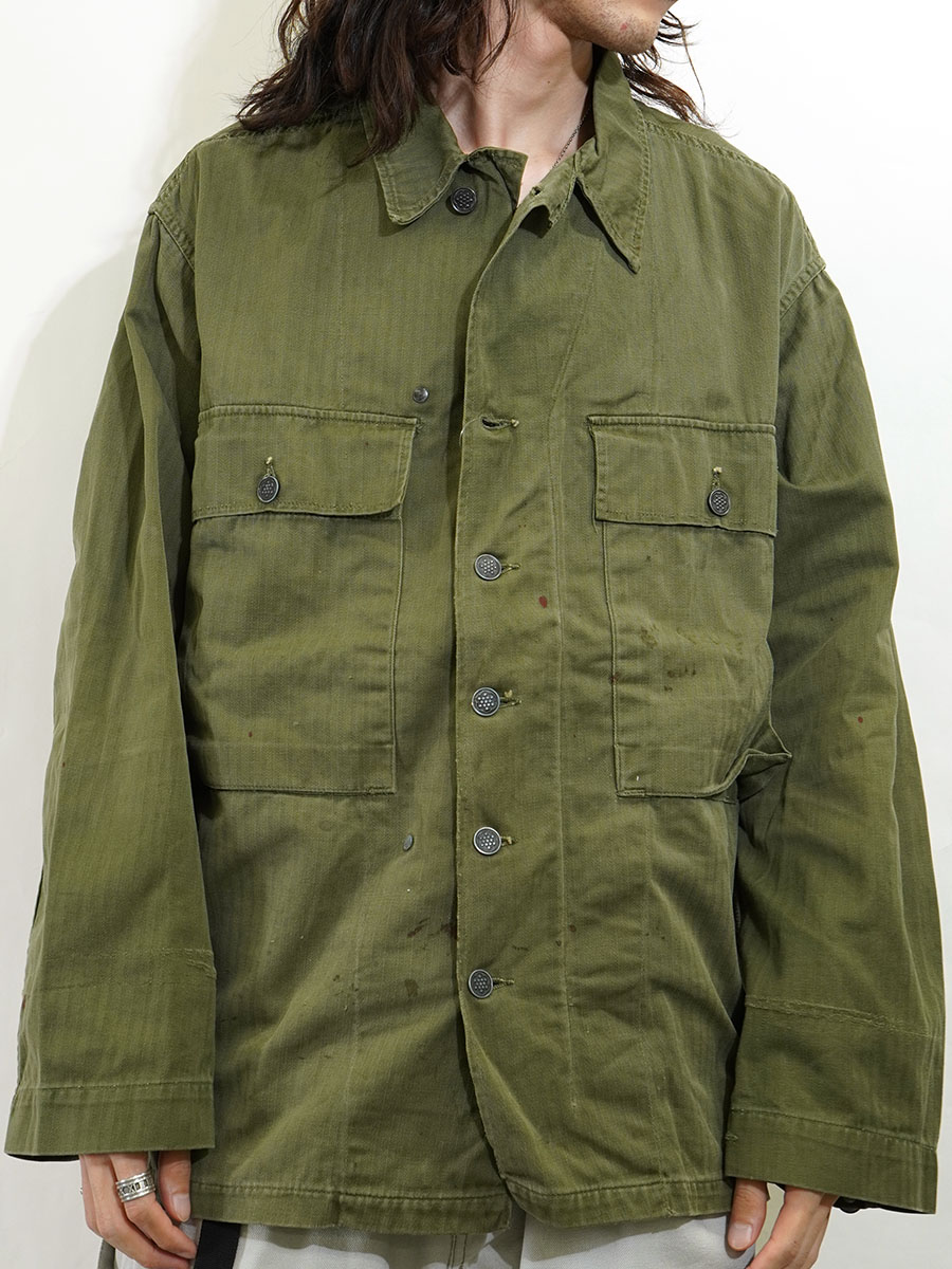 40's U.S.ARMY M-43 HBTジャケット 13スターボタン 表記(40R