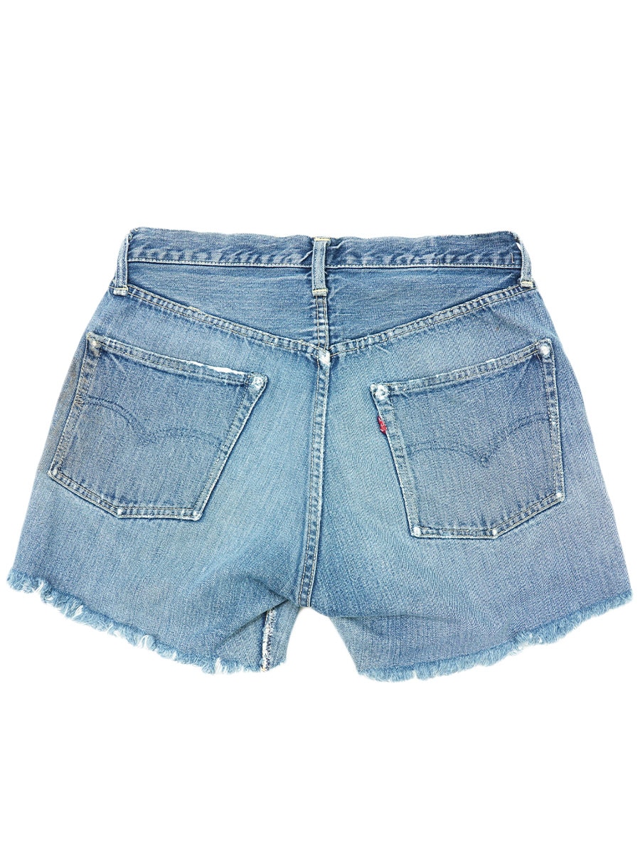 50s リーバイス 501XX カットオフ ショーツ ヴィンテージ オリジナル 50's Levi's 501XX カットオフデニムショーツ 良雰囲気 実寸(31