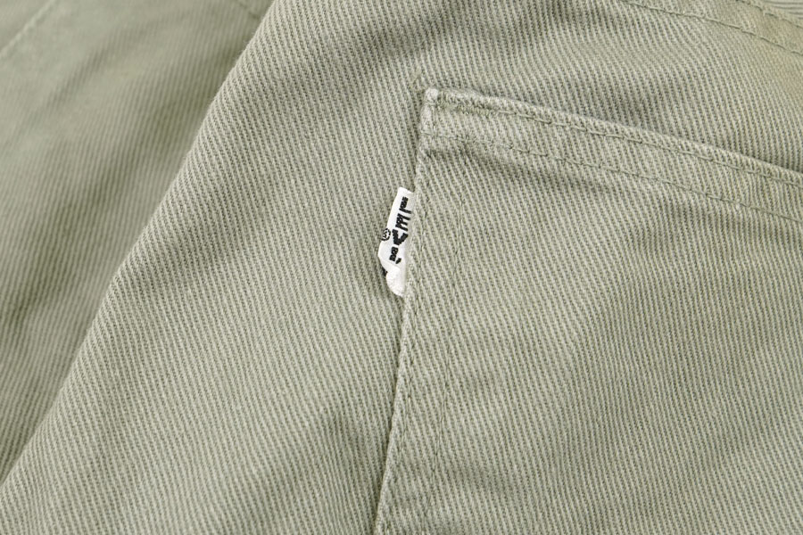 60'S LEVI'S 518 BIG-E COTTON TWILL PANTS MOS GREEN (APPROX.W30 L39