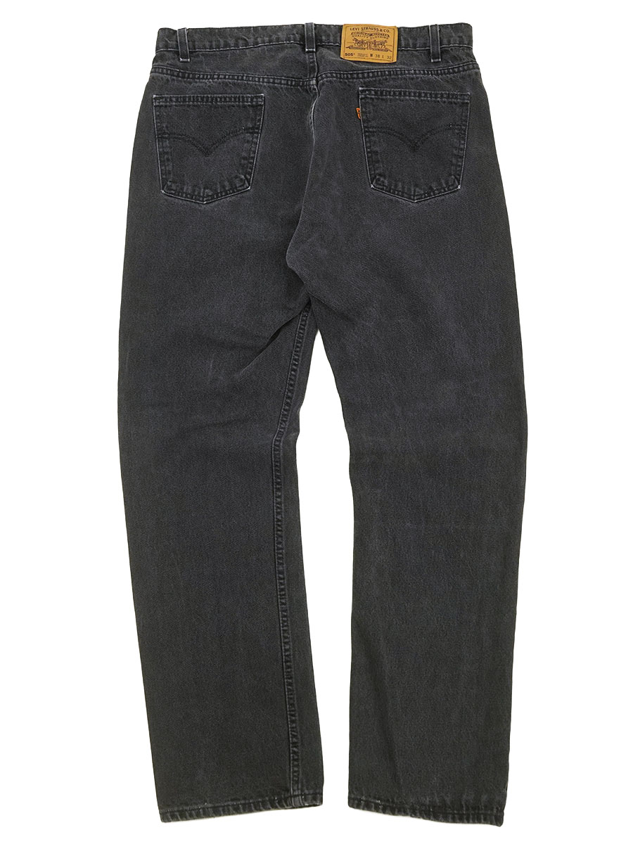 90'S LEVI'S 505 BLACK JEANS (SIZE.W38 L32) MADE IN USA | NEW ITEM