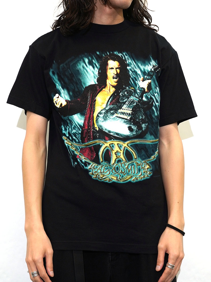 90's giant AEROSMITH ''Nine Lives tour '97-'98'' 両面プリント T