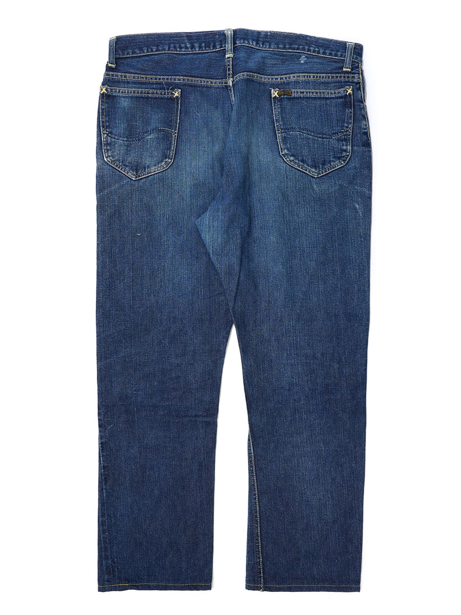 40's～ Lee 101Z センター赤タグ 股リベット デニムパンツ 縦落ち 良