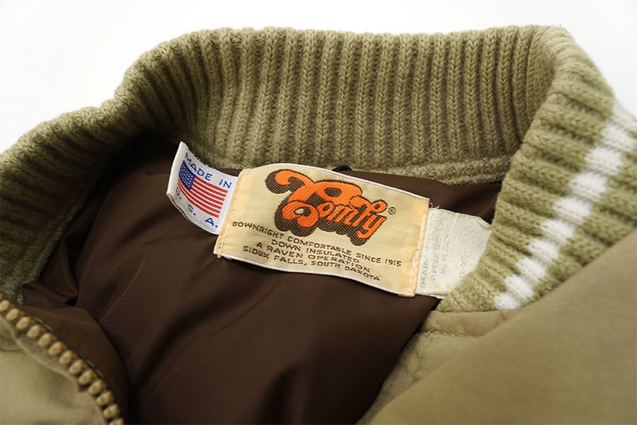 80's COMFY キルティング ダウンジャケット ベージュ 表記(L) | すべて