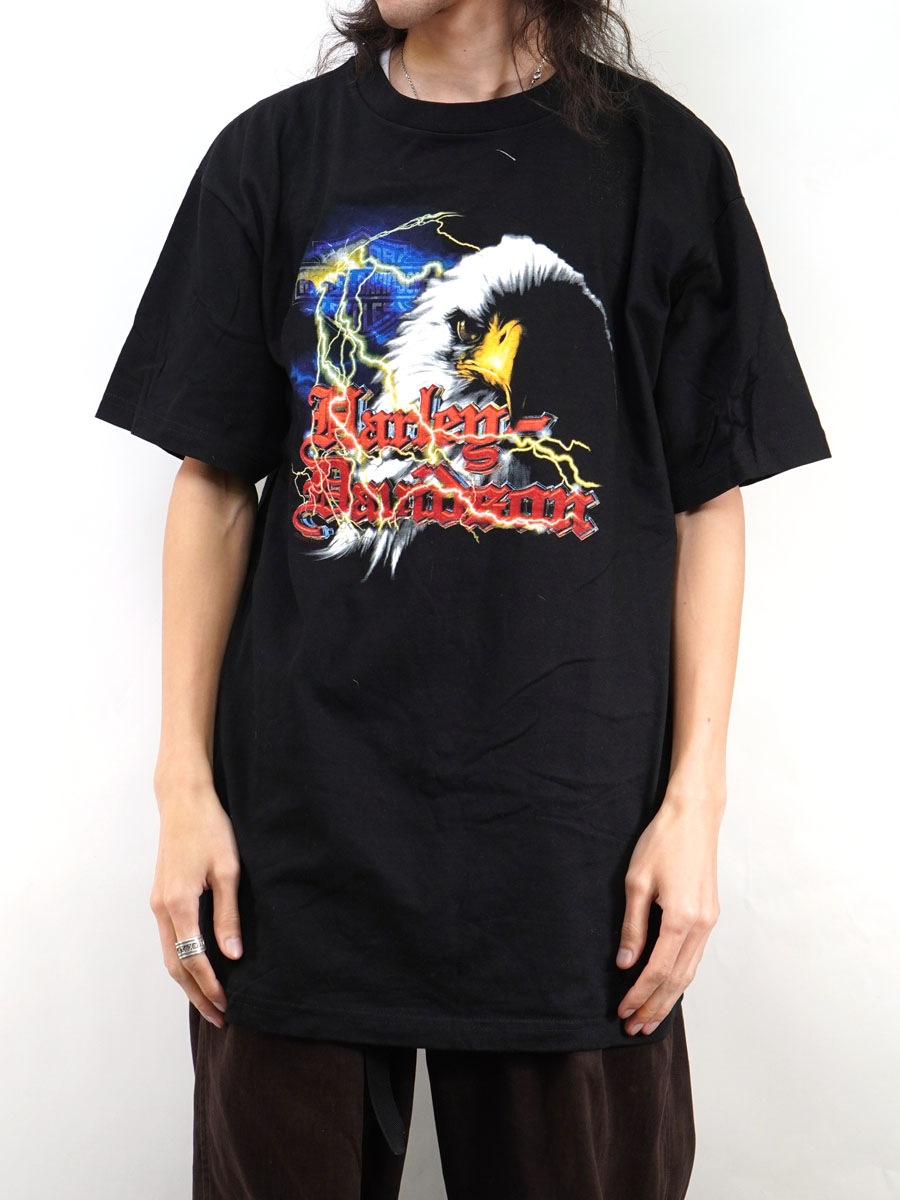 90's HARLEY-DAVIDSON イーグル ''YELLOWSTONE'' 両面プリントT
