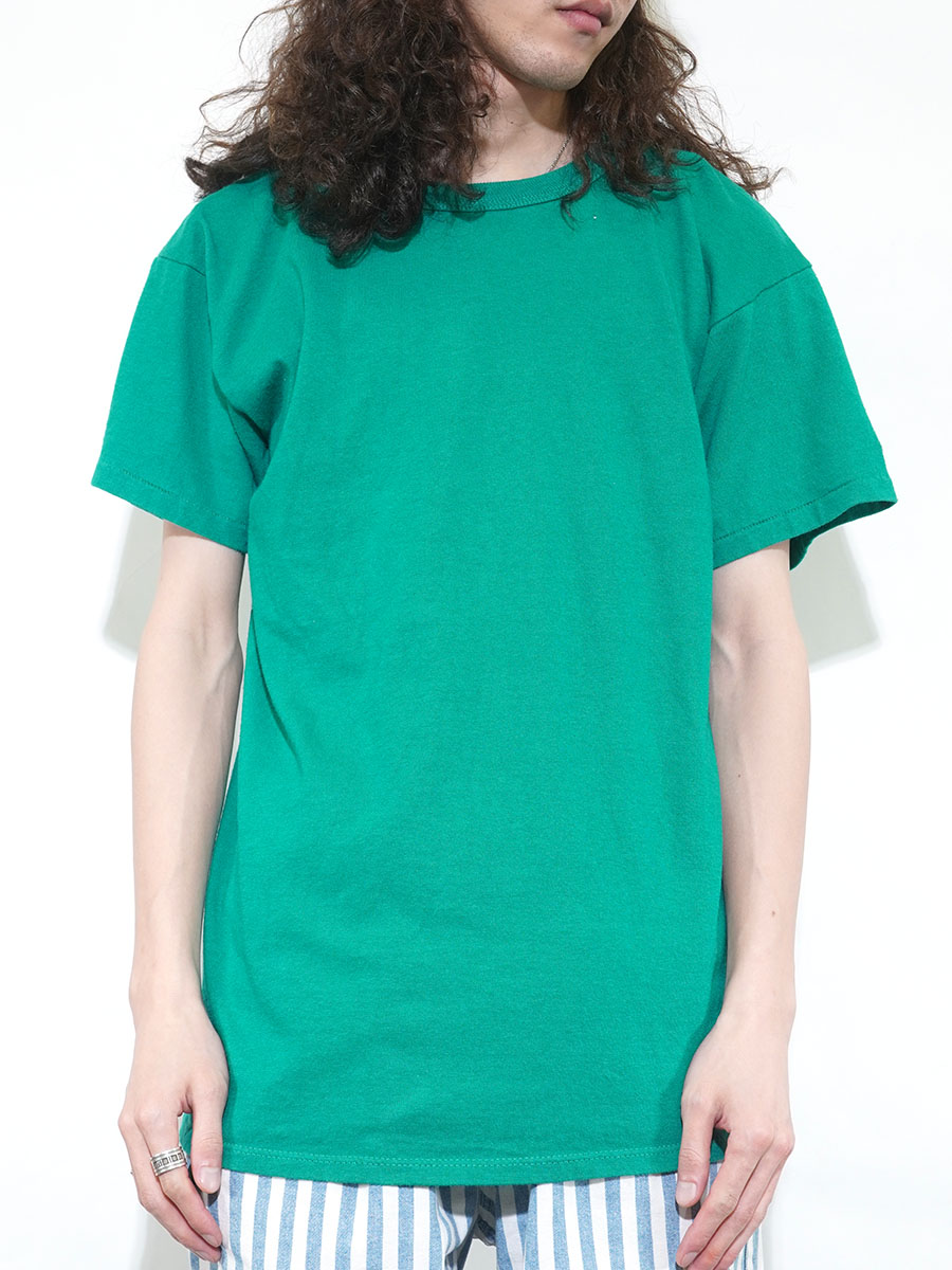 80's トリコタグ チャンピオン 無地 100%コットンTシャツ