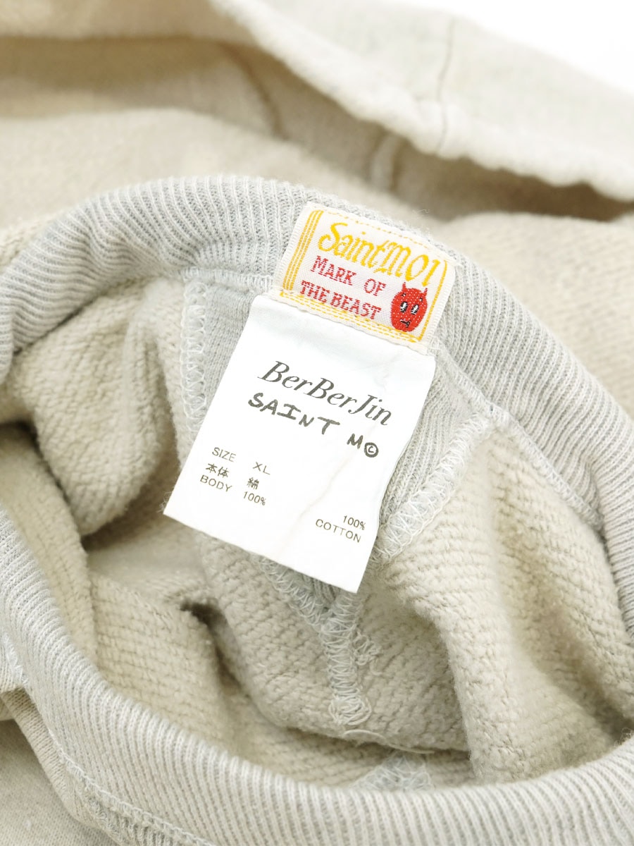 SAINT Mxxxxxx X BerBerJin AFTER HOODED HOODIE GRAY