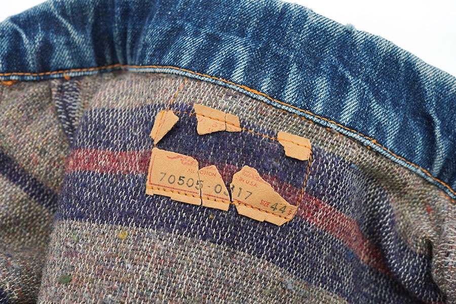 60's Levi's 70505 BIG-E ブランケット デニムジャケット 表記(44