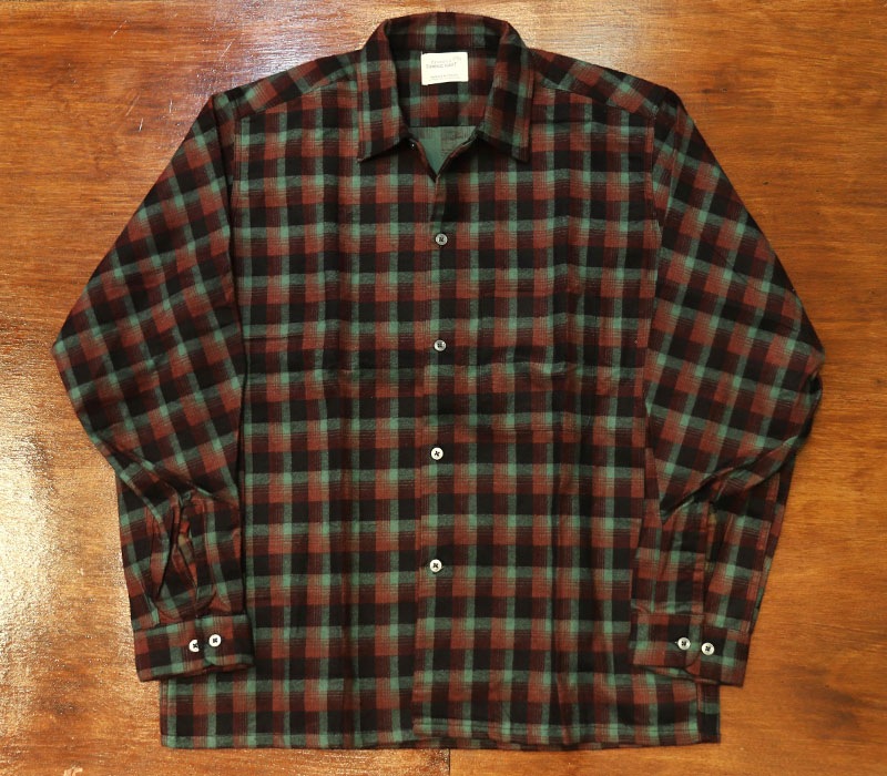1960s DEAD STOCK , FLANNEL SHIRT , Size M