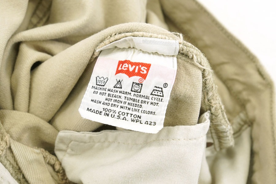 レアカラー Levi's501 ベージュ USA製 90s 80s ヴィンテージ 90's Levis 501 オリジナル ベージュデニムパンツ 表記(36x32
