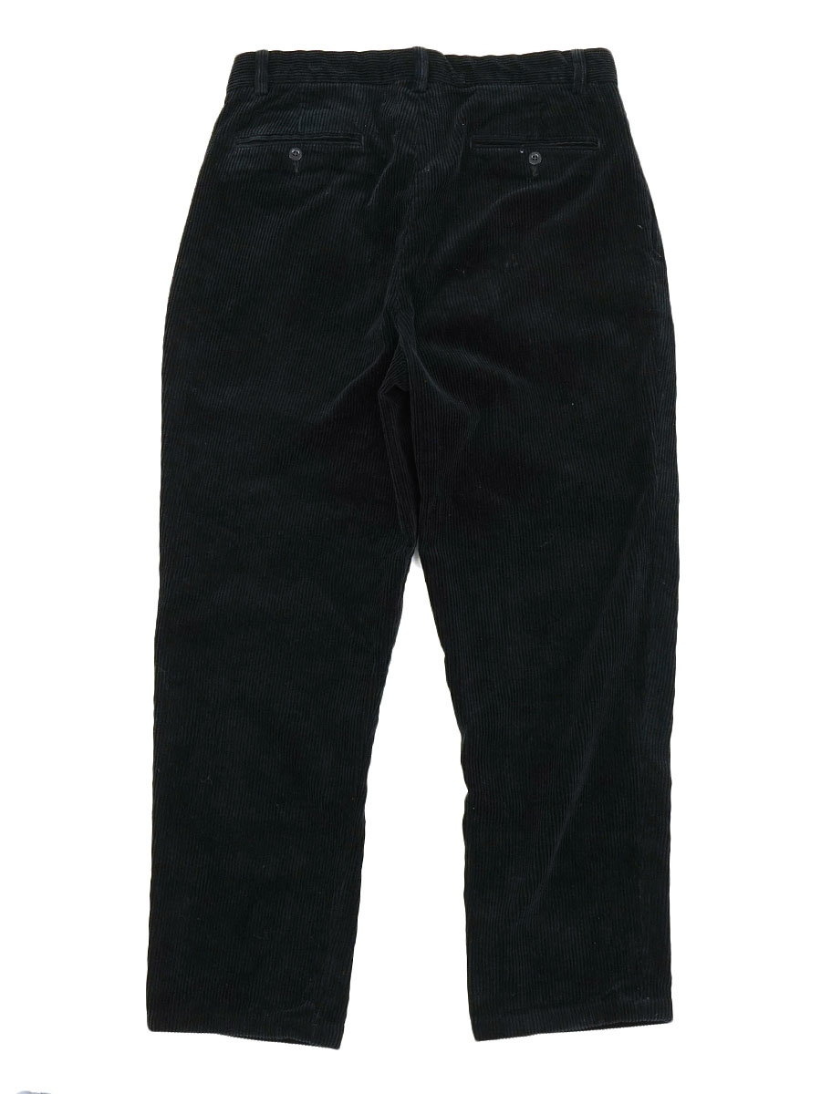 ラルフローレン 2タック 太畝コーデュロイパンツ 黒 表記(33x30