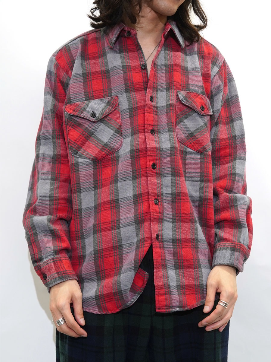 90'S OSHKOSH PLAID FLANNEL SHIRT (APPROX.LARGE) | NEW ITEM