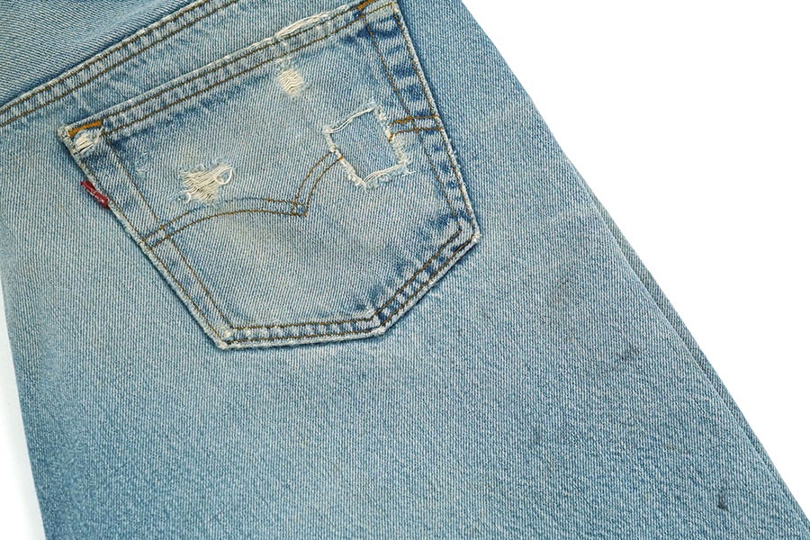 80'S LEVI'S 501 JEANS CRASH (APPROX.W34 L29)