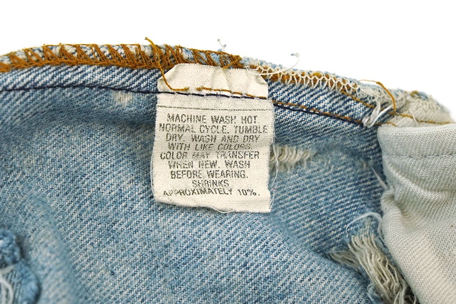 80'S LEVI'S 501 JEANS CRASH (APPROX.W34 L29)