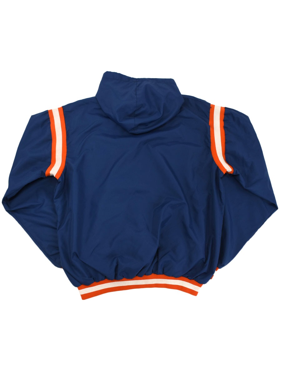 90's 青刺繍タグ チャンピオン ''UNIVERSITY ILLINOIS'' ハーフジップナイロンプルオーバー 表記(XXL) USA製