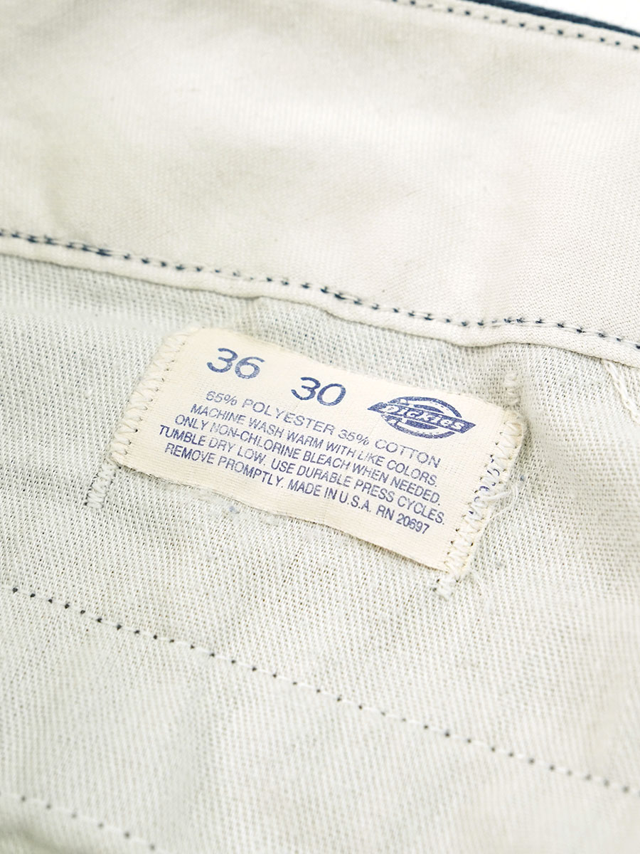 90's ディッキーズ ワークパンツ 褪せネイビー 表記(36x30) USA製