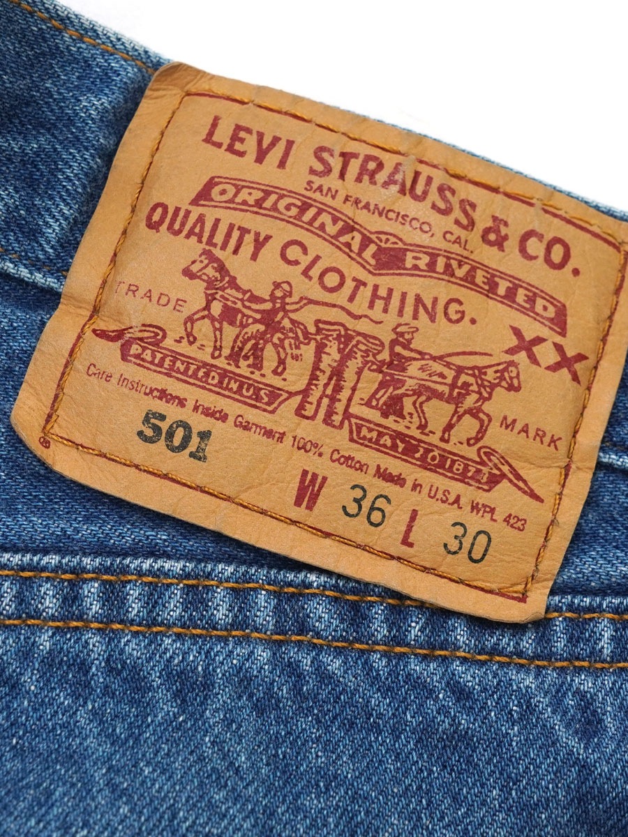 90'S LEVI'S 501 BLUE JEANS (SIZE. W36 L30) MADE IN USA | NEW ITEM