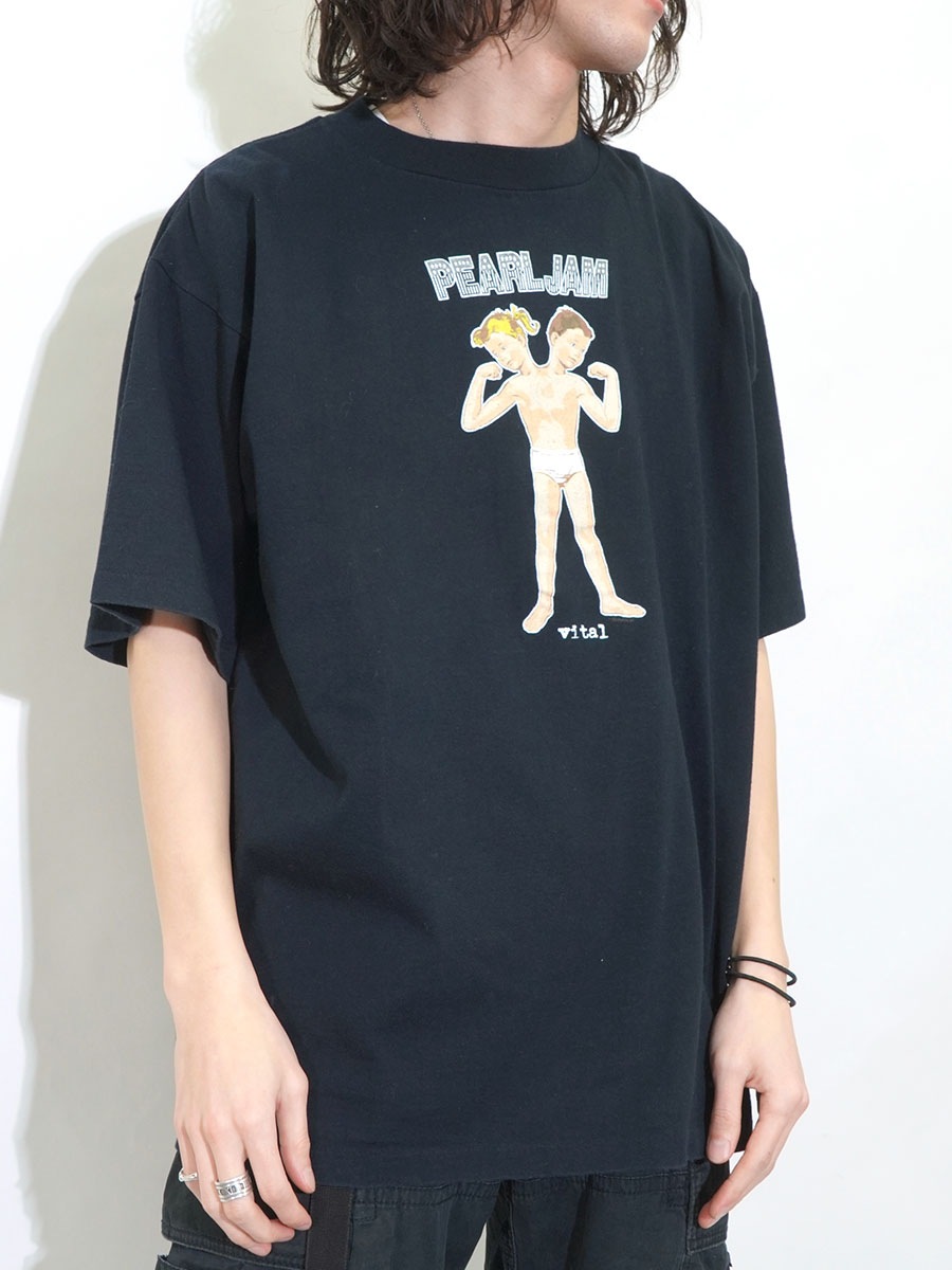 90'S ALLSPORT PEARL JAM ''VITA1/CIRCULATION'' T SHIRT BLACK (SIZE