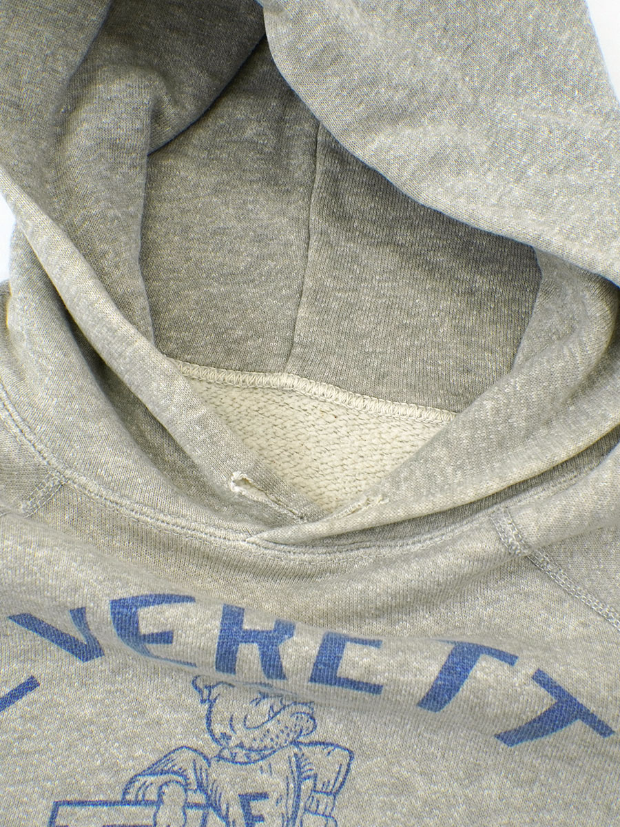 60'S SPORTSWEAR ''EVERETT BULLDOGS'' WATER PRINT HOODED SWEAT SHIRT  (APPROX.MEDIUM)