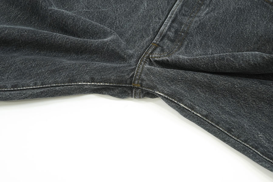80's Levi's 501 内股シングル 先染めブラック デニムパンツ 表記