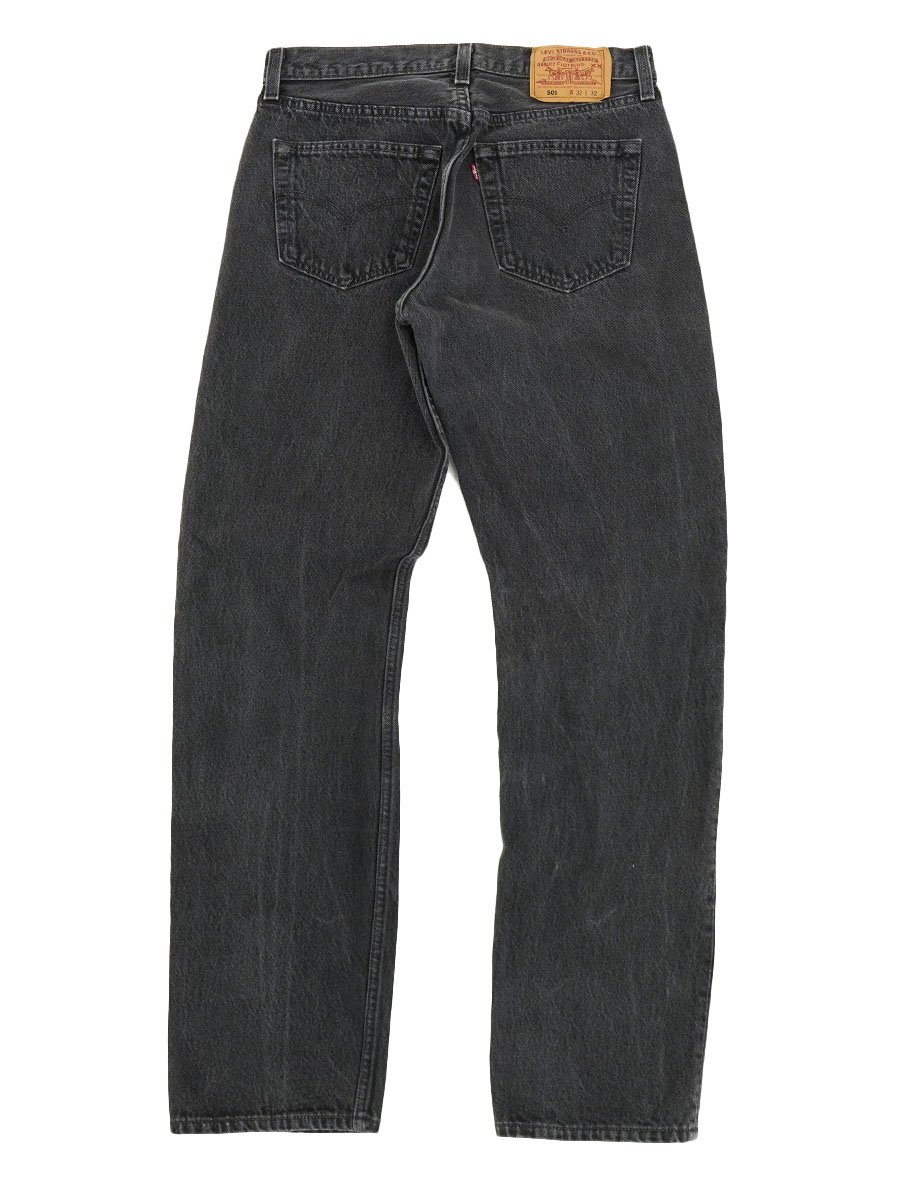 90's Levi's 501ブラック デニムパンツ FOR WOMEN USA製 表記(32x32