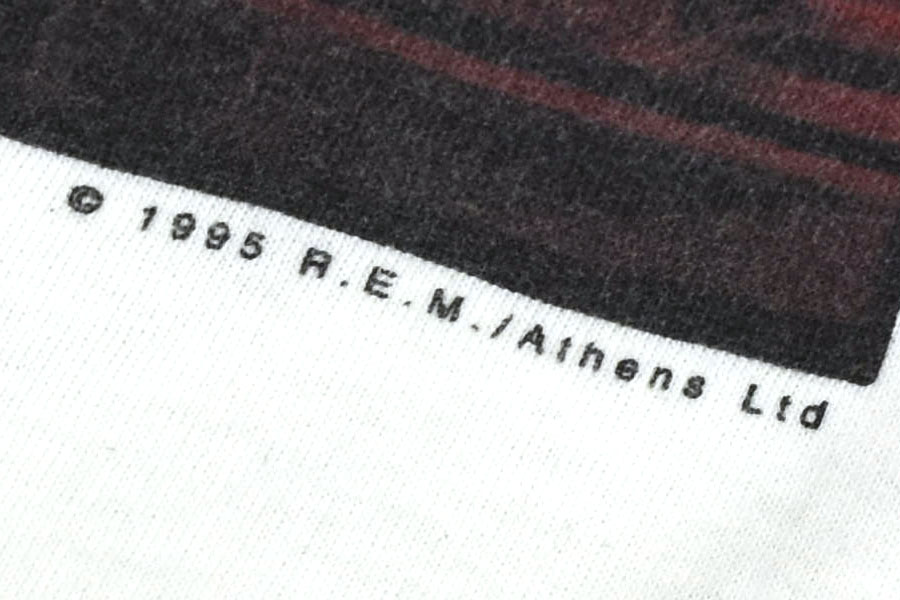 90's NKE MAN R.E.M. ''IF 500'' 両面プリント Tシャツ ホワイト 表記(XL) USA製