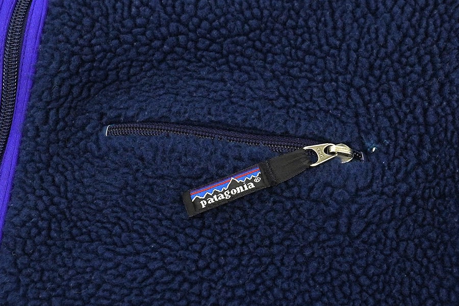 92 パタゴニア パイルグリセードプルオーバー サファイア 表記(M) USA