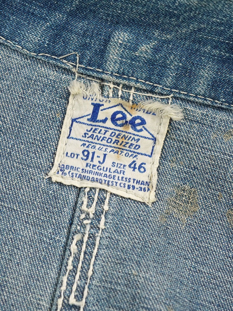 Lee 91-J カバーオール40年代ハウスタグサイズ46 ヴィンテージ