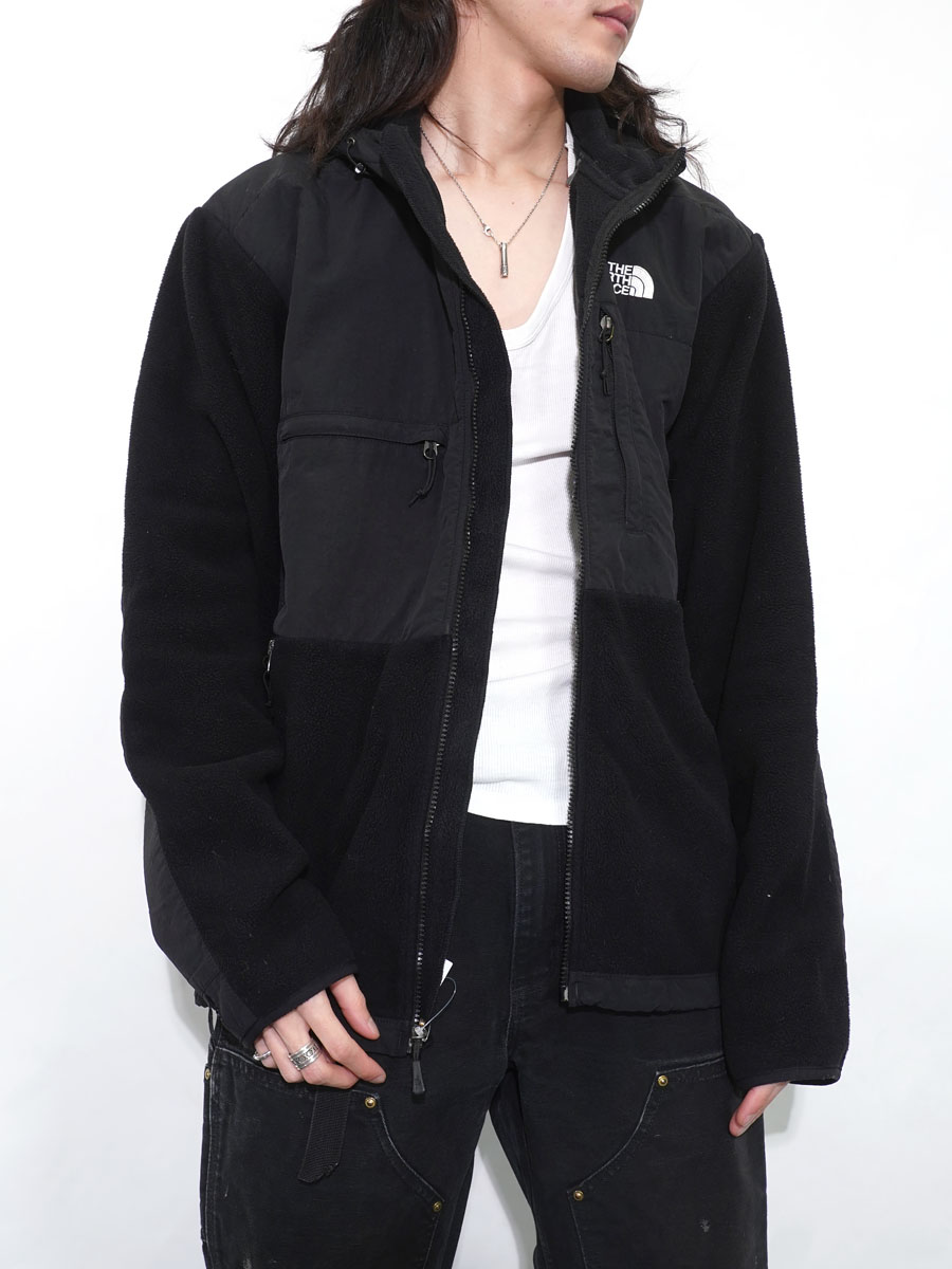 00's～ THE NORTH FACE DENALI Hoodie フリースJKT 黒×黒 表記(L)　