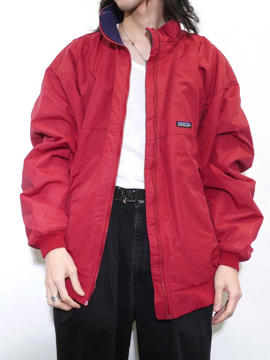 80's～ パタゴニア シェルドシンチラジャケット フレンチレッド 表記