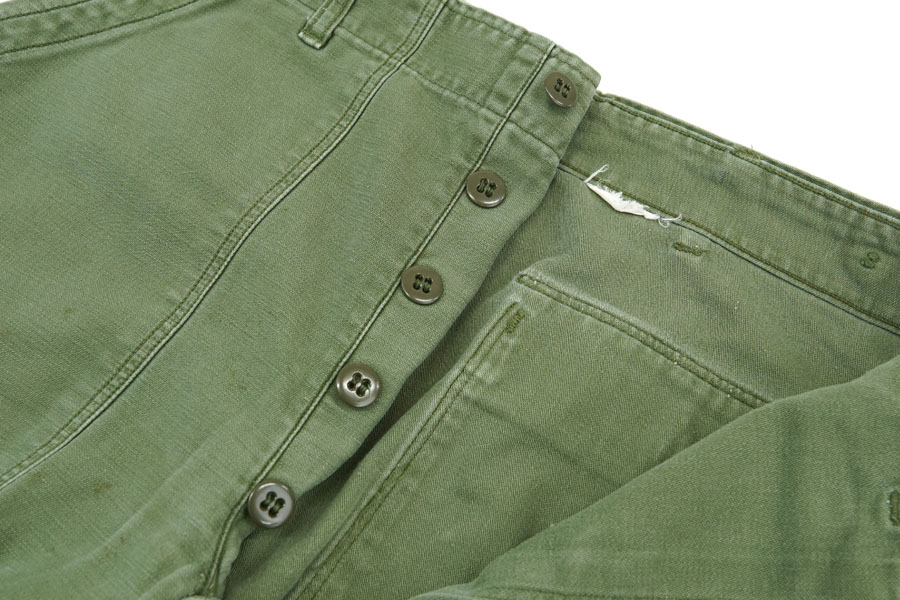 50's～ U.S.ARMY 初期 ベイカーパンツ ボタンフライ 実寸(31x30位