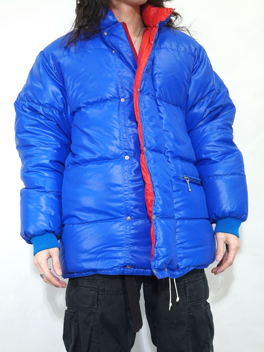 70's Himasport アルパインダウンジャケット ブルー 表記(1/2 P