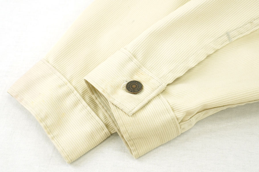 70's Levi's 70505 BIG-E ピケジャケット アイボリー 実寸(40位)