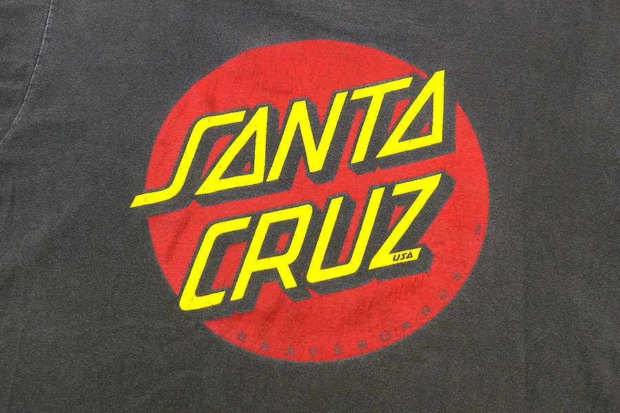 90's ONEITA ''SANTA CRUZ SKATEBOARDS'' 両面プリント Tシャツ