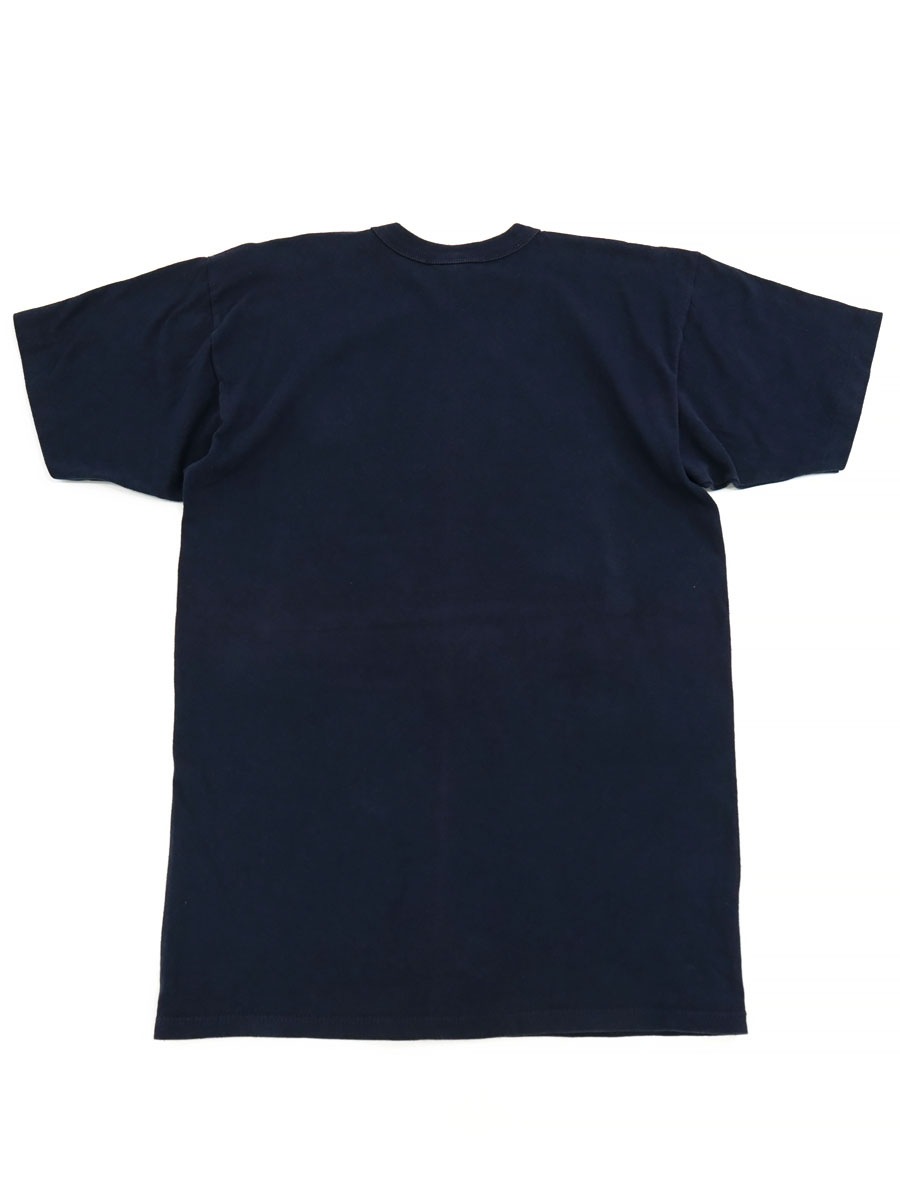 80's トリコタグ チャンピオン 無地 100%コットンTシャツ ネイビー