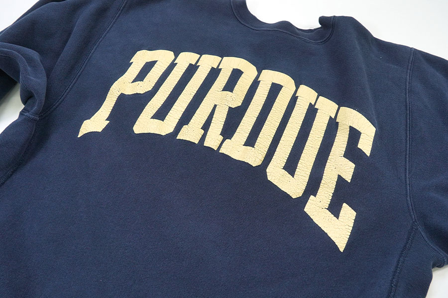 90'S CHAMPION REVERSE WEAVE ''PURDUE'' NAVY (SIZE.X LARGE) | NEW