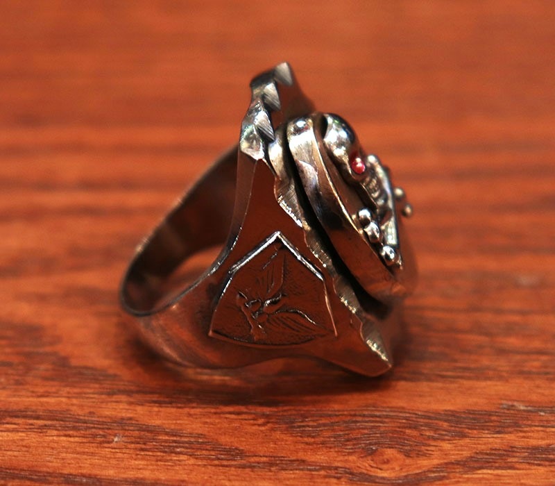1940s MEXICAN BIKER RING , SKULL No47 , Size 22号 | SOLD OUT