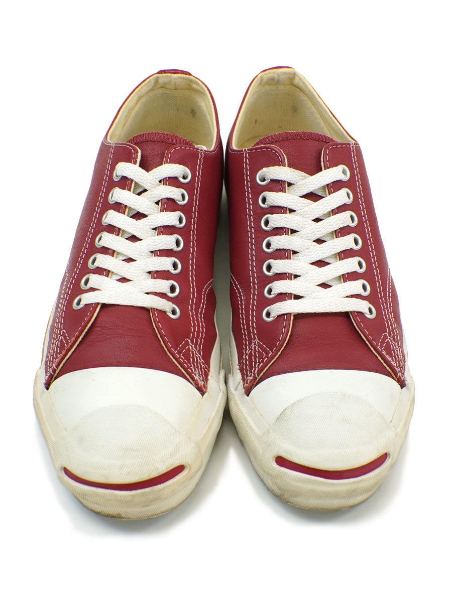 90's コンバース レザージャックパーセル レッド 表記(9) USA製