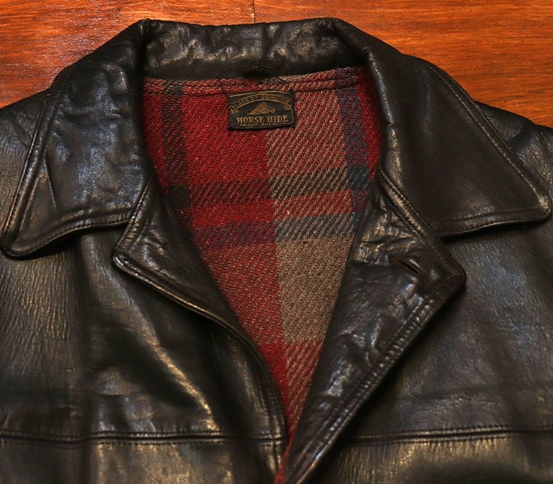 1930s LEATHER CAR COAT , Size 42