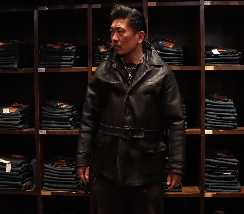 1930s LEATHER CAR COAT , Size 42