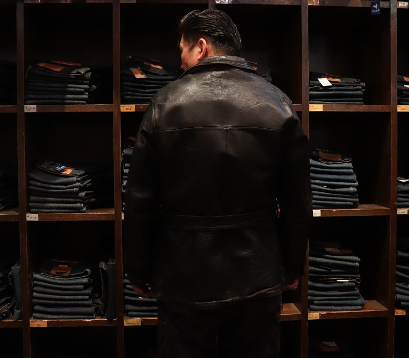 1930s LEATHER CAR COAT , Size 42