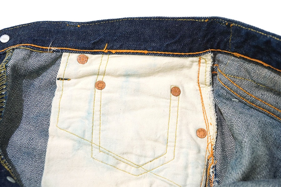 50's Levi's 501XX 片面 デニムパンツ 濃紺 極上雰囲気 実寸(W31 L29) レザーパッチ残り
