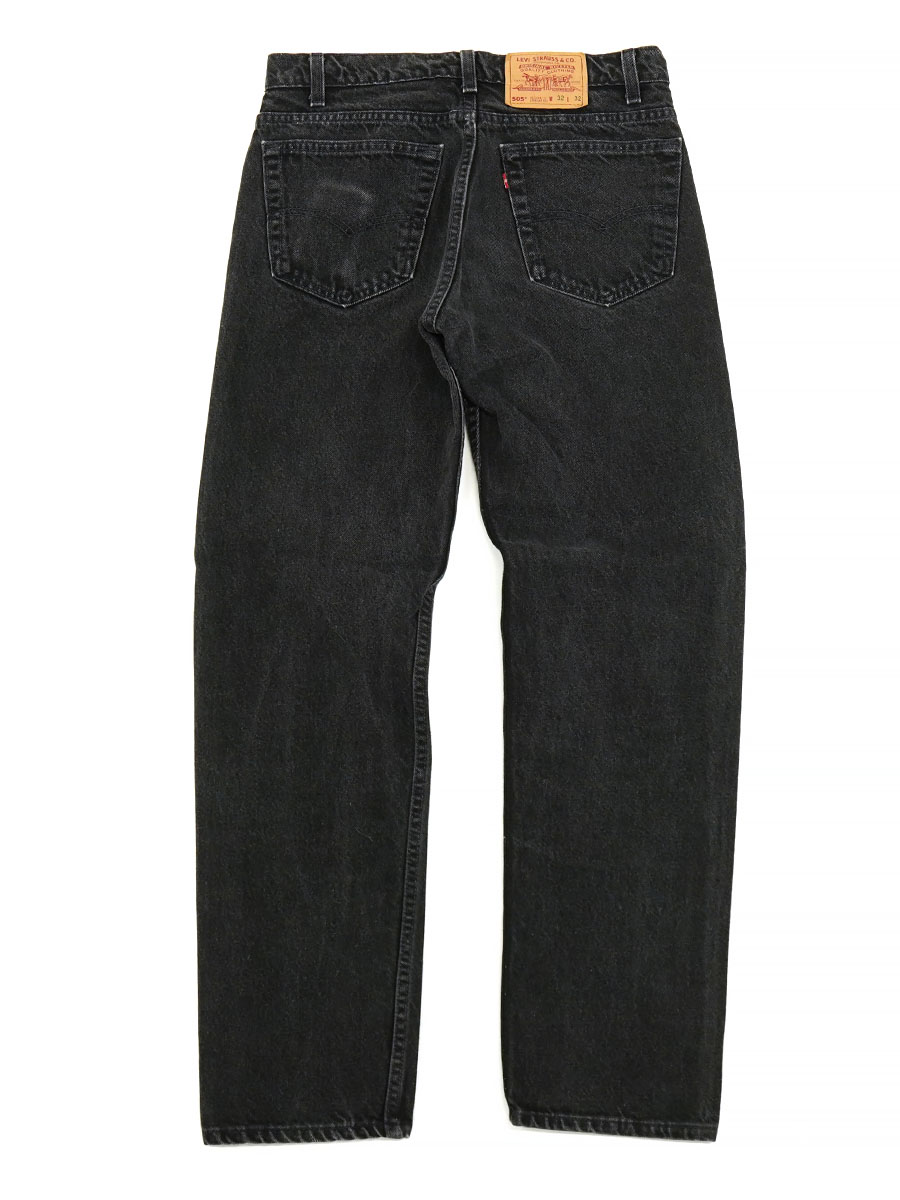 90s Levis ブラックデニム　ショーツ　505 W38 USA 90's LEVI'S 505 ブラックデニムパンツ 表記(W32 L32) USA製 | NEW