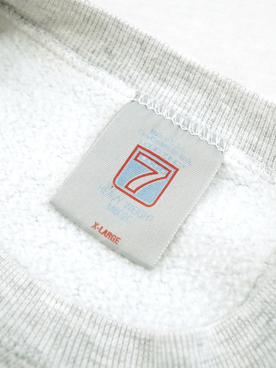 80's LOGO7 ''RAIDERS'' 3段プリント 霜降りスウェット 表記(XL) USA製 