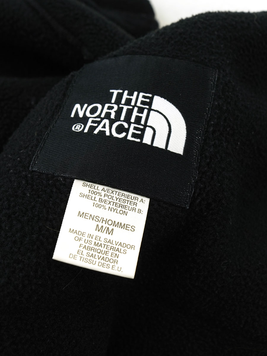 90's～ THE NORTH FACE ''DENALI'' フリースJKT 黒×黒 表記(M)　