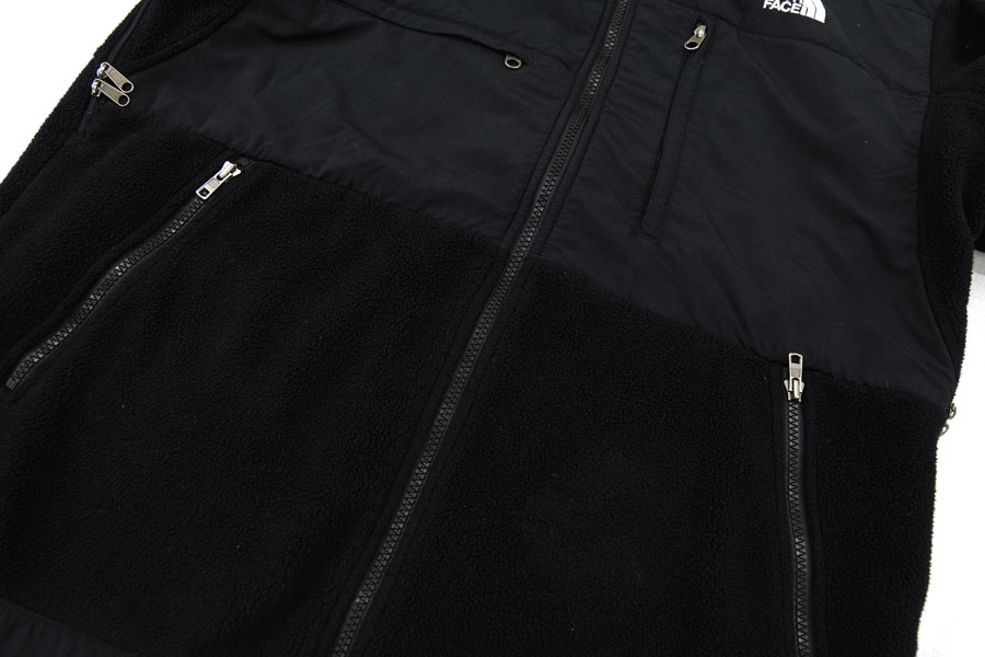 90's～ THE NORTH FACE ''DENALI'' フリースJKT 黒×黒 表記(M)　