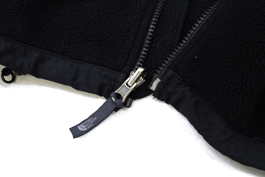 90's～ THE NORTH FACE ''DENALI'' フリースJKT 黒×黒 表記(M)　