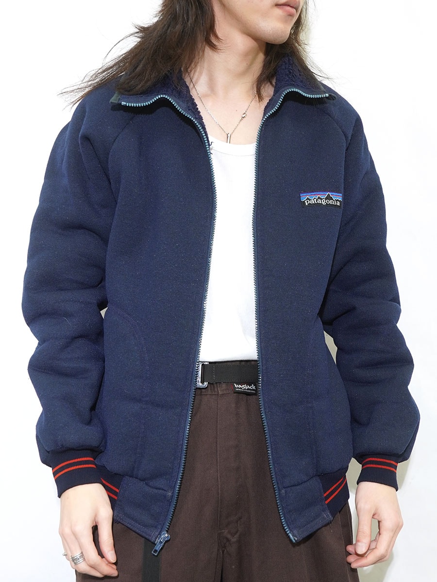 80's デカタグ パタゴニア パイルジャケット ネイビー 表記(M) | NEW